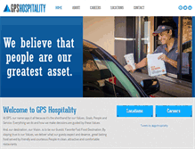 Tablet Screenshot of gpshospitality.com